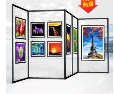 画展展板幼儿园书法作品挂画支架宣传展示架折叠移动美术摄影展架多种可选